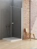 New Trendy New Soleo 80x120x195 cm kabina wspornik prosty szkło przejrzyste D-0140A/D-0151B-WP
